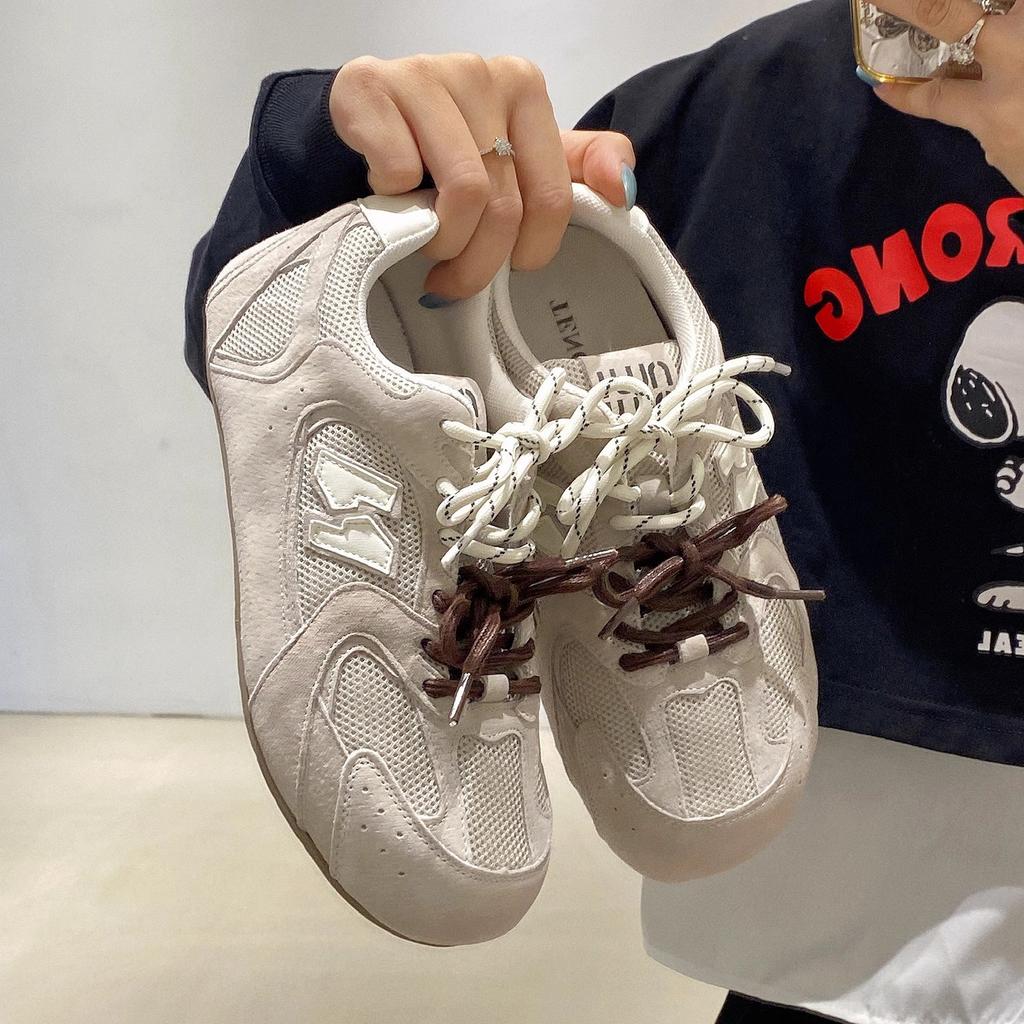2025 новая пара шнурков мягкая подошва немецкие кроссовки женские кожаные с дышащей сеткой повседневная спортивная обувь женская обувь модная обувь женская