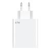 67W Fast Wall Charger - BOOLING - for Xiaomi 13T, 13T Pro, 13 Ultra - USB-A - White