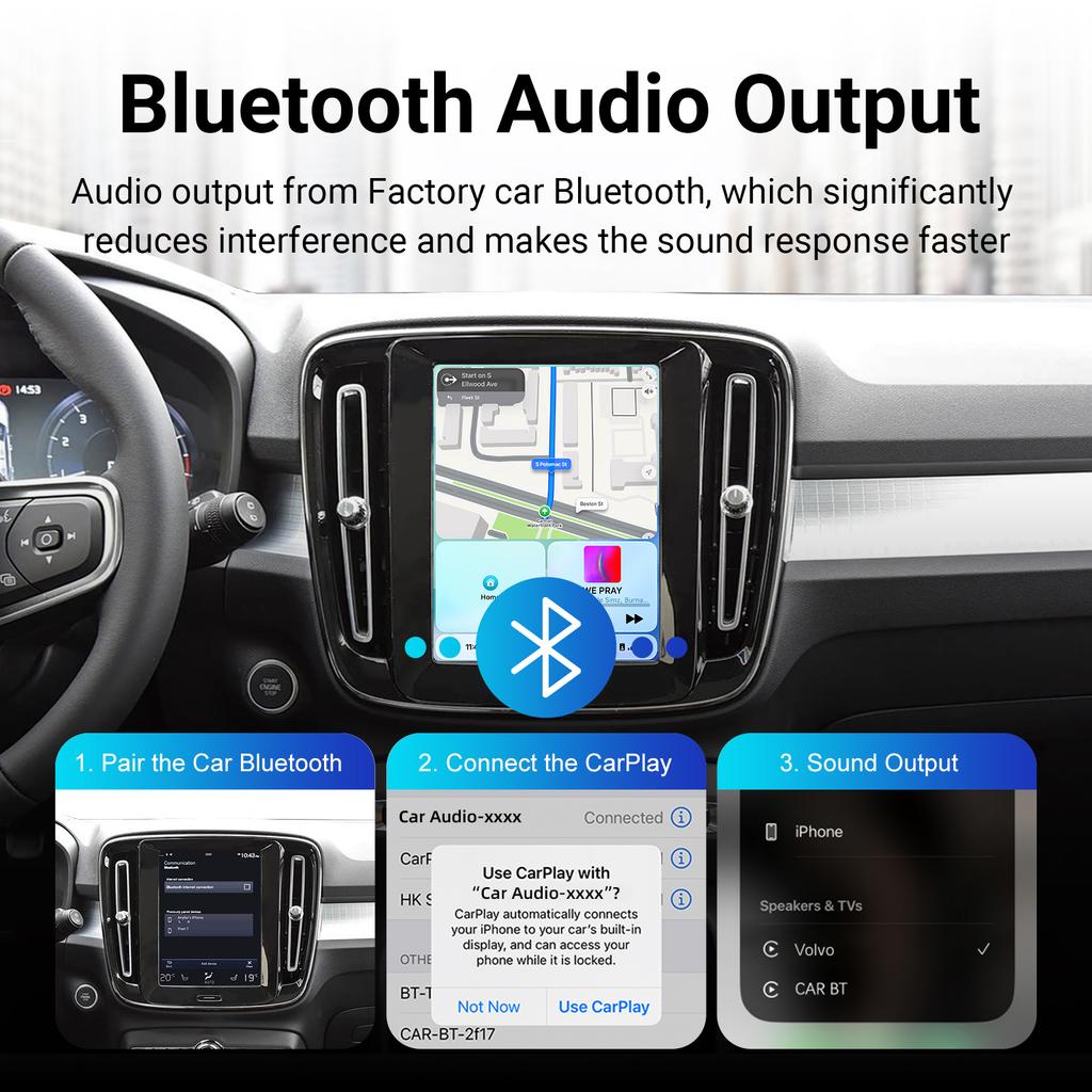 Беспроводной CarPlay Android Auto Декодер Комплект для Модернизации для Моделей Volvo V60 V90 S60 XC40 XC60 XC90 S90 2017-2022 Полный Экранный Апгрейд