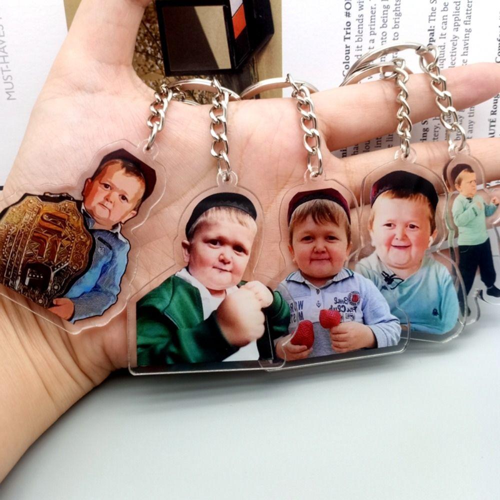 Hasbulla Hasbulla Magomedov Keychain Merchandise Meme Acrylic Keyring Women's Jewelry