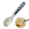 Ложка для мороженого с акриловой ручкой Элегантная чайная ложка из натуральной морской раковины