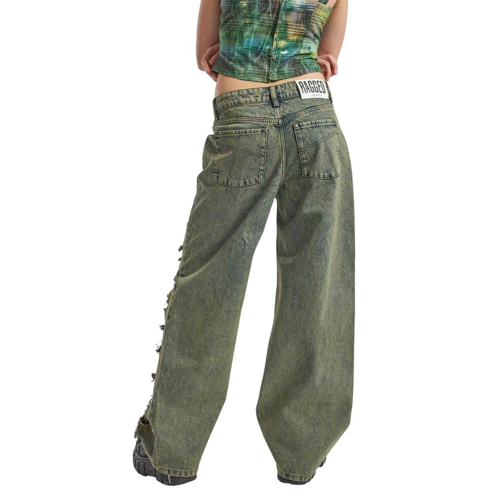 The Ragged Priest Womens/Ladies Relaxed Wide Leg Jeans