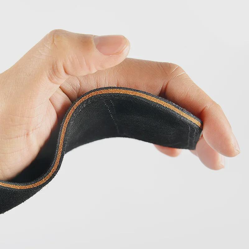 Нескользящие перчатки из коровьей кожи с поддержкой запястья для тяжелой атлетики и фитнеса