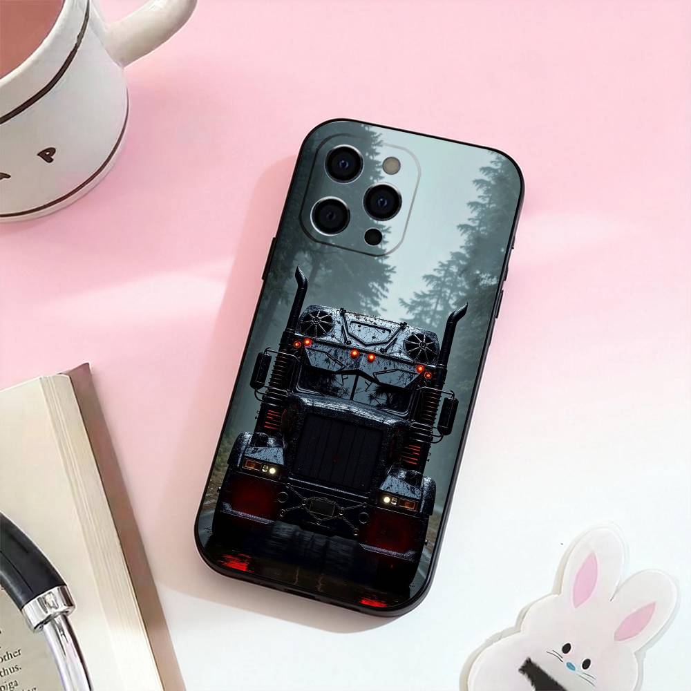 Cool H-Heavy Truck Car Phone Case For iPhone 17,16,15,14,13,12,11 Plus,Pro,Max,XS Silicone Soft Cover