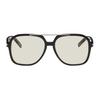 Saint Laurent Логотип Авиаторы Солнцезащитные очки Женские очки Черные SL545