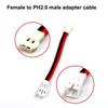 5 шт. Преобразовательный кабель от Ph2.0 Male/Female к Mx2.54Mm для литиевой батареи 24AWG Длина 5 см Силиконовый провод