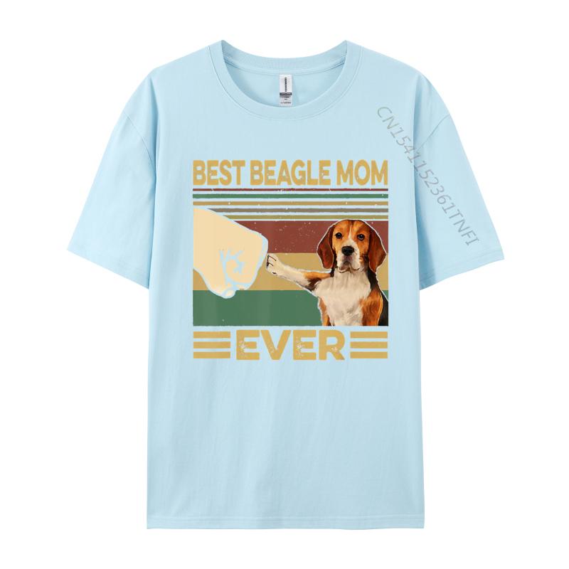 Best Beagle Mom Ever Tshirt Cotton Mens T Shirts Tops Tees Retro Printed Hot Sale Top Quality 3xl Men Clothing
