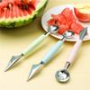 Stainless Steel Fruit Ball DiggerBall Digger SpoonCarved Knife Fruit Cutter Fruit Ball Digger Watermelon Spoon