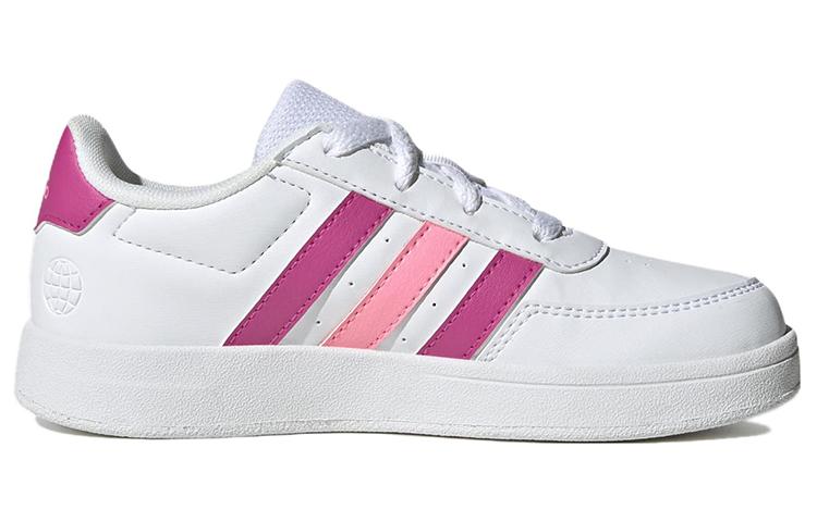 adidas Кеды для скейтбординга Neo Breaknet 2.0, нескользящие, низкие, детские, Белый Розовый, Детские HP8959