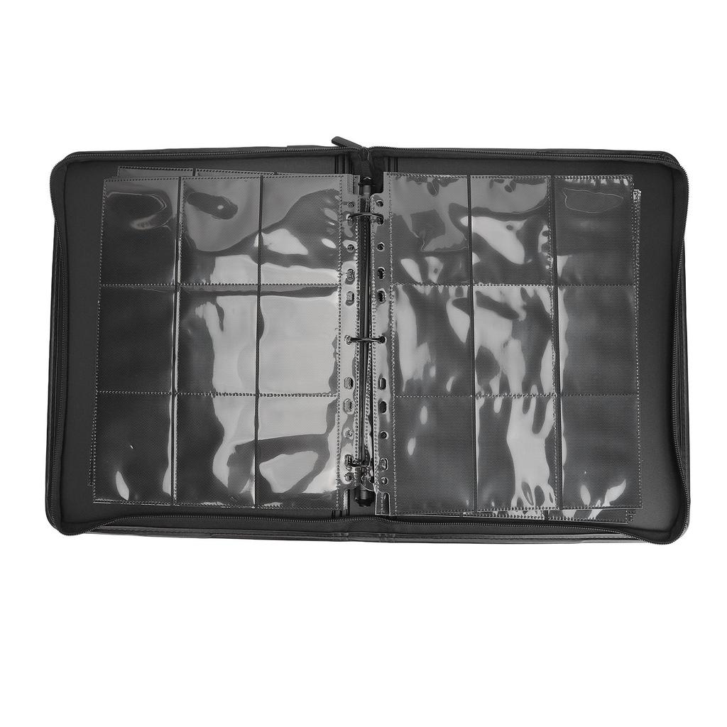 Card Binder Card Album 9 Pocket 20 Pages 360 Cards PP 3 Ring Clip Card Collection Holder for Standard Size Card Sport