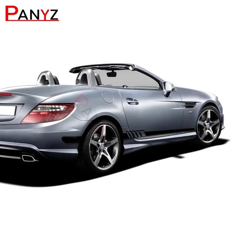 Комплект наклеек на боковые юбки Edition 1 Stripes для Mercedes Benz SLK SLC Класса R170 R171 R172 AMG SLK200 250 55 Аксессуары