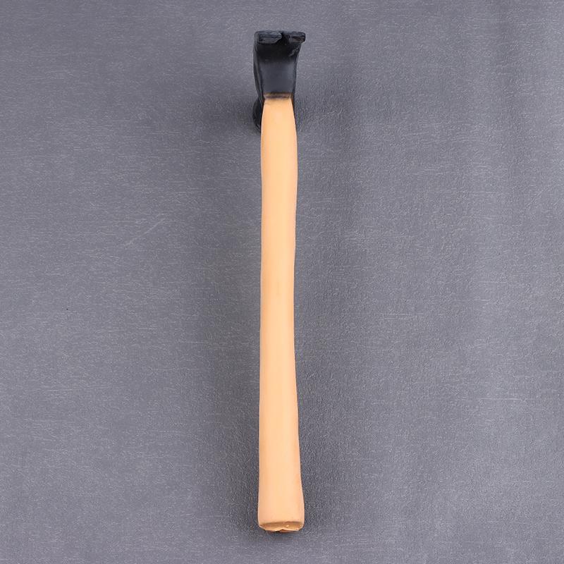 Смешной молоток для розыгрышей Мягкий реалистичный коричневый резиновый молоток Юмористический новый инструмент для розыгрышей и развлечений Смешные подарки-розыгрыши Игрушка