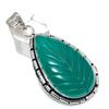 Green Onyx Gemstone Handmade 925 Sterling Silver Jewelry Pendant 2.40" U8K03