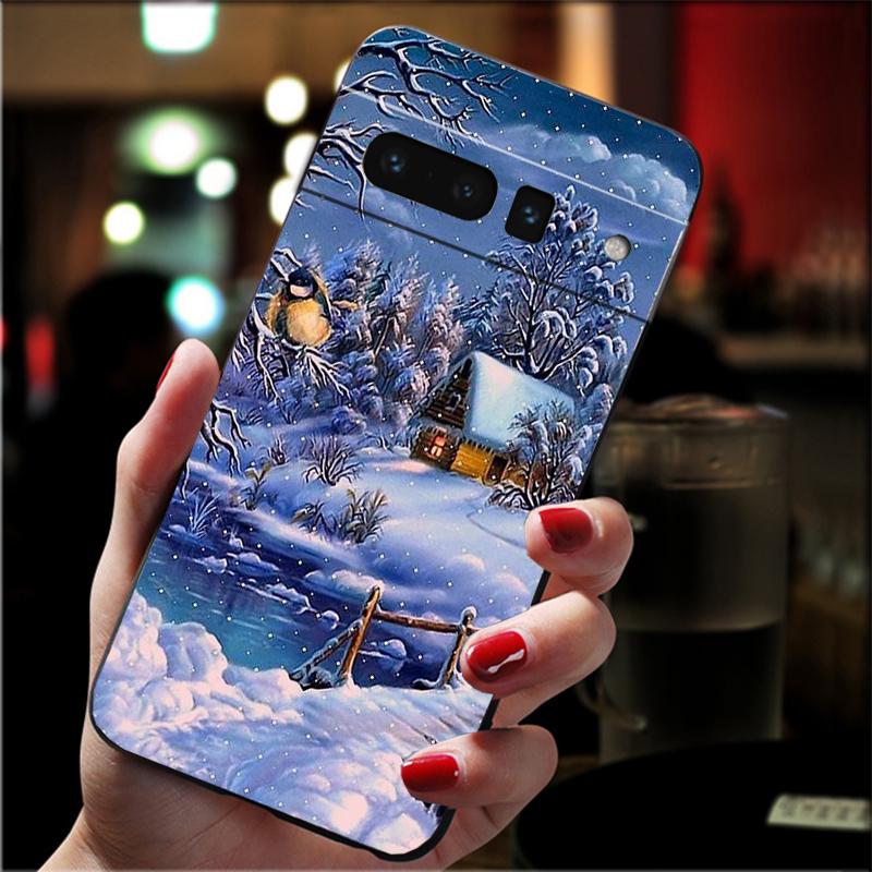 Phone Case For Google Pixel 10 Pro XL 9 Pro XL 9A 8 7 6 Pro Pixel 8A 7A 6A Pixel 8 7 6 5 Snow Winter