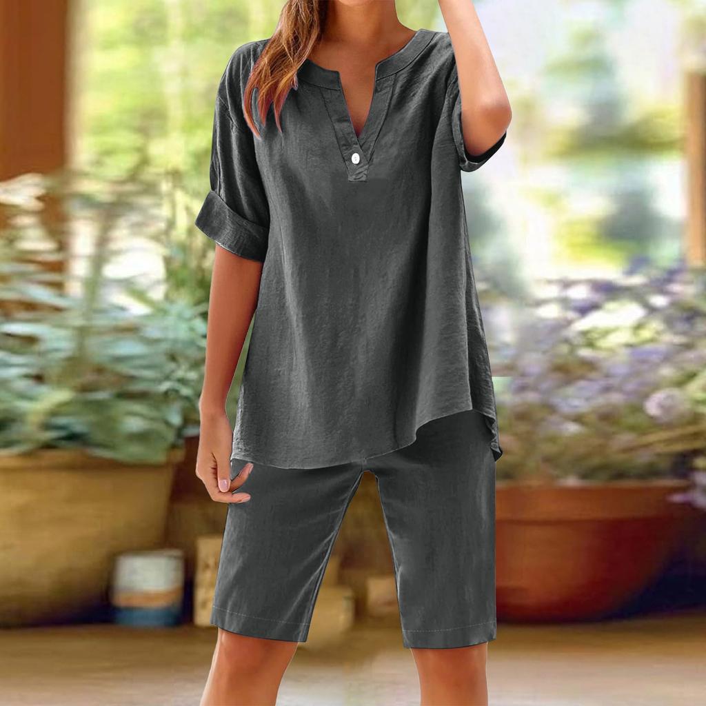 Женская повседневная модная сексуальная футболка с коротким рукавом, пуловер, круглый вырез, литературный ретро, однотонный, повседневный костюм с разрезами