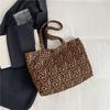 2025 новая легкая и простая наплечная сумка модная сумка-мессенджер в стиле инс трендовый леопардовый принт большая вместимость сумка-тоут женская