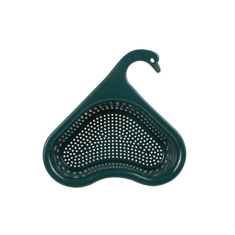 Swan Drain Basket Kitchen Leftover Sink Strainer General Fruit And Vegetable Drain Basket Multifunctional Hanging Drain Basket