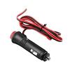 Akozon Cigarette Lighter Plug Wire, 1.5m Male Car with Cigarette Lighter Socket, Power Plug Adapter, On/Off Switch Fuse, , 24v