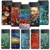 Van Gogh Art Retro Plum Blossom Case For Samsung Galaxy Z Flip 4 Z Flip3 5g Case For Galaxy Z Flip Pc Hard Phone Shell Capa