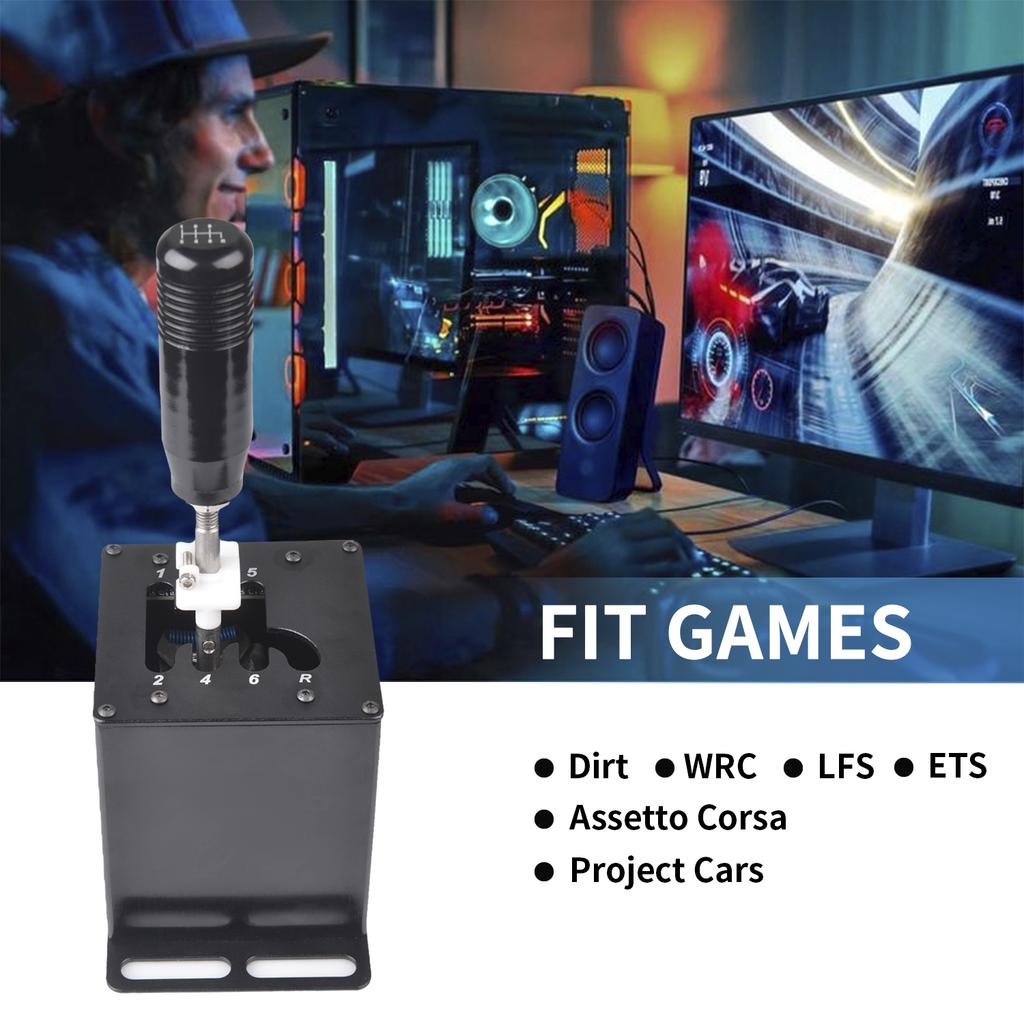 USB H-образный переключатель передач для ПК для Logitech G27 G29 G25 G920 Для Thrustmaster T300RS/GT Ручка переключения передач ETS2 Simracing Гоночная игра Прямой