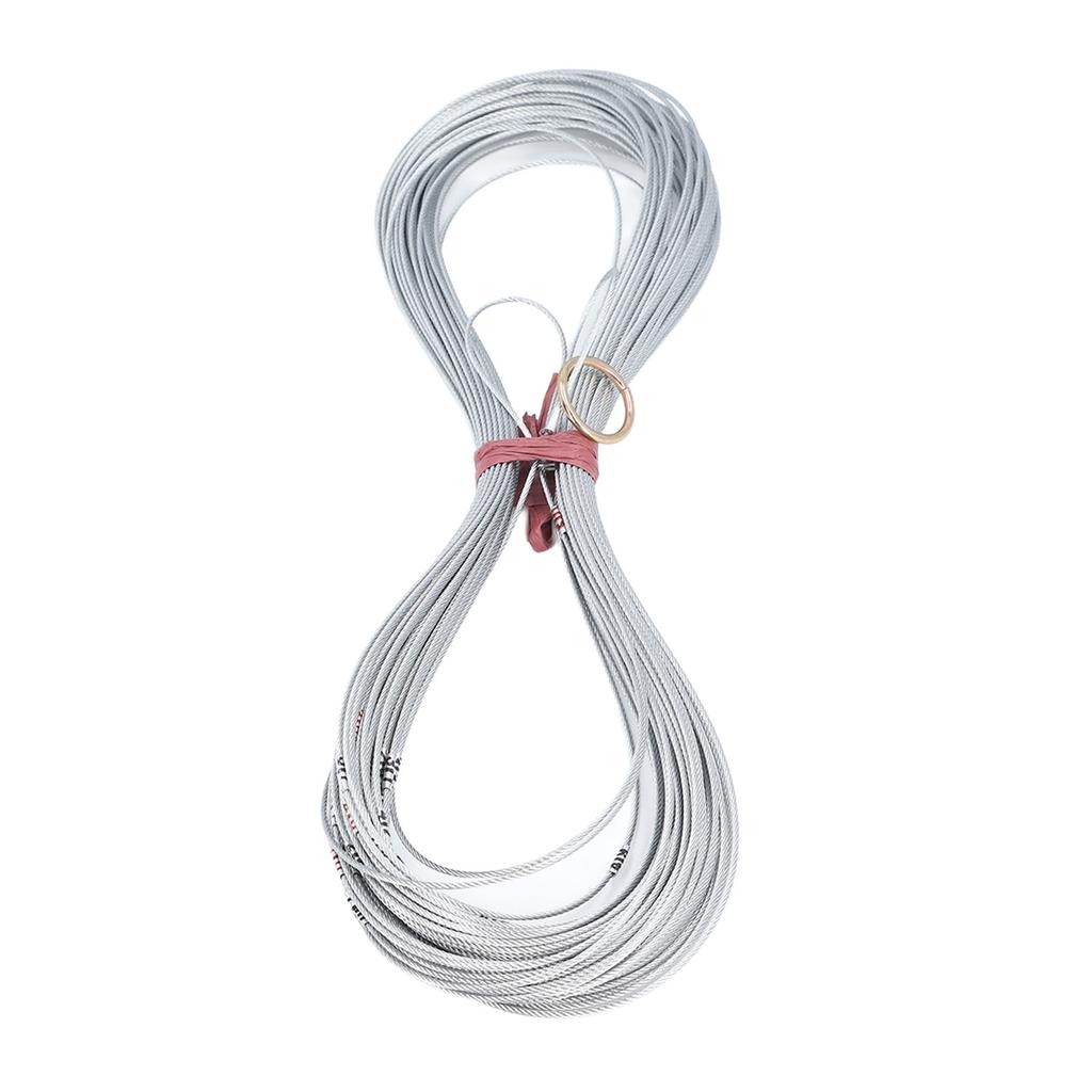 50 м веревка для измерения скважин прозрачные весы не усаживающиеся портативная стальная проволочная веревка для строительства