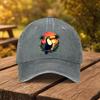 Tropical Toucan Sunset Print Baseball Cap Unisex Duckbill Hat for Outdoor Sports Fitness Travel