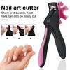 Nail Clippers Adjustable Trimming Positioner Stainless Steel Shape Blade Ergonomic Handle Fake Nail Tip Clipper Cutters Trimmers Scissors