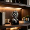 Устойчивая к УФ-излучению скульптурная смола, бюст головы животного, статуя с текстурой песчаника, минималистичный европейский настольный декор, устойчивая к выцветанию, пылезащитная