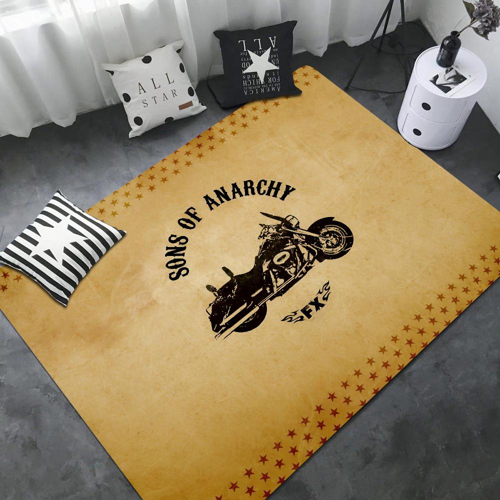 Сыны Анархии Американские Коврики для Комнаты Противоскользящие Впитывающие Воду Длинный Коврик-Подушка Коврик для Спальни Приветственный Дверной Коврик