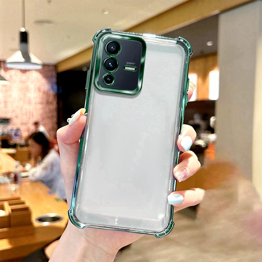 Ударопрочный чехол для объектива для Vivo V21 5G V23 V23e V25 Pro V27 V27e V29 V50 Lite V30 V40 SE V25e V29e V30e Покрытие Силиконовый ТПУ Чехол