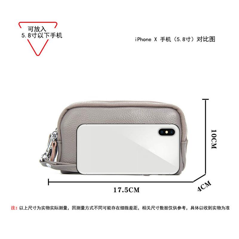 Женский клатч большой емкости с тройной молнией, длинный кожаный кошелек, многофункциональная сумка для мобильного телефона с верхним слоем из коровьей кожи, ручной кошелек