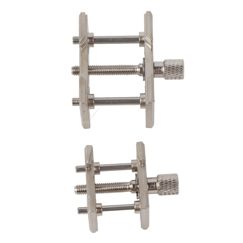 2pcs Steel Professional Watch Movement Holder Base Watch Repairing Tool for Watchmakers