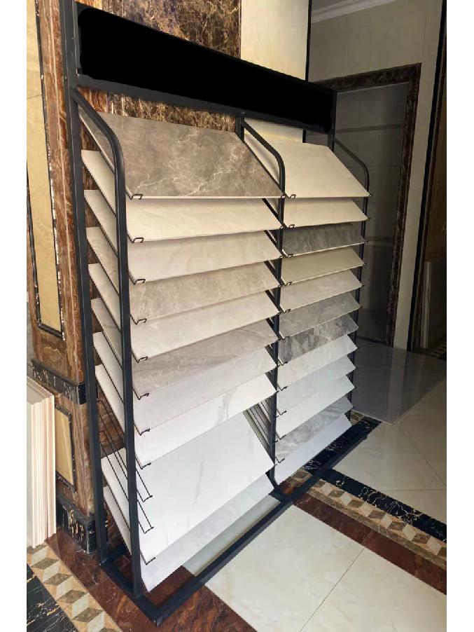 Multifunctional Vertical Display Rack for Kitchen Cabinet, Tile, and Glass Stone Samples