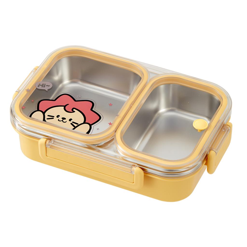 WORTHBUY 1000Ml 304 Stainless Steel Divided Bento Lunch Box ,Portable Large Capacity Leak-proof Food Container For Students