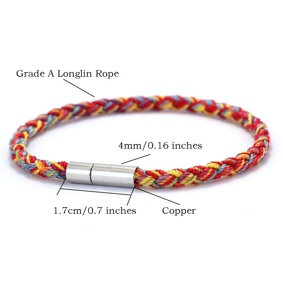 Минималистичный макраме браслет Унисекс Высокое качество Этническая веревка Счастливая нить Браслет для загадывания желаний Подарок на День отца Артефакт Браслет Pulseria