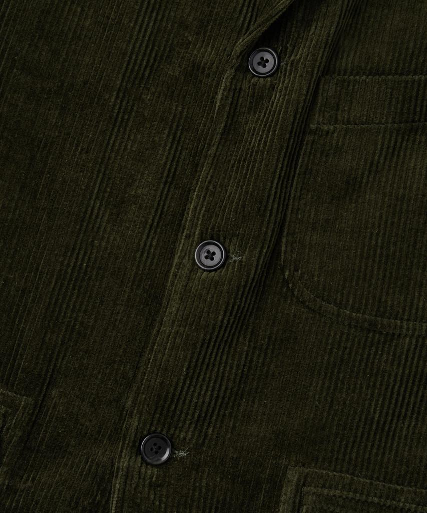 OUTSTANDING High Density Corduroy Classic 3-Button Jacket_D.Olive