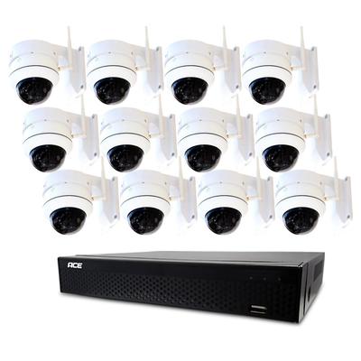 ACE SECURITY SYSTEM Камера безопасности Беспроводная 5 ГГц совместимая камера наружная 5 мегапикселей PTZ IP записывающее устройство комплект 5-кратный оптический зум инфракрасный пульт дистанционного управления