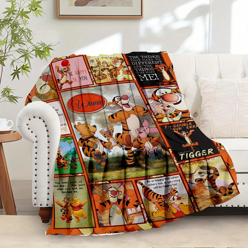 1pc Flannel Tigger Winnie the Pooh Be Happy Bedding
