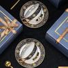 Легкие роскошные кофейные чашки высокого класса, креативная и изысканная кружка для послеобеденного чая, керамическая посуда в ретро-китайском стиле