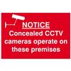 Scan Notice Concealed Cctv Camera - Pvc Sign 300 X 200mm