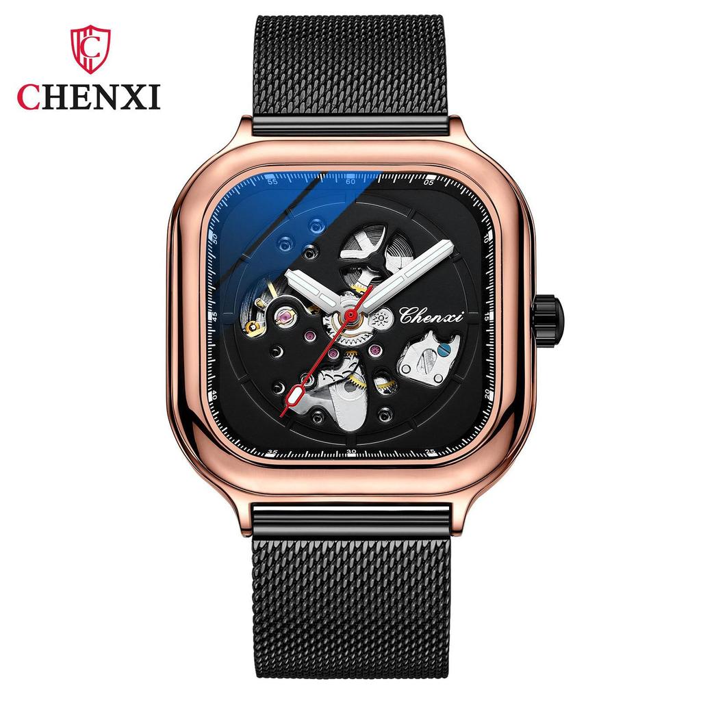 Chenxi Automatic Mens Watches Top Brand Business Clock Mechanical Stainless Steel Men Wrist Watch Waterproof
