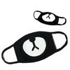 Anti-Dust Black Cute Cartoon Bear Mouth Soft Cotton Outdoor Men Women Face Mask
