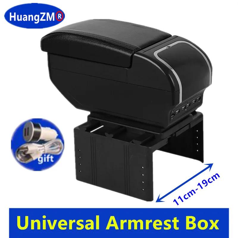 Universal Car Armrest Box Universal Center Centre Console Armrest Large space Central Store Content box with cup holder ashtray