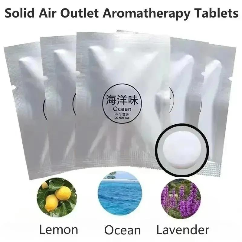 Car Air Vent Fragrances Flavor Diffuser Air Freshener Tablets Refill Solid Perfume Tablets Auto Interior Accessories 5-10PCS