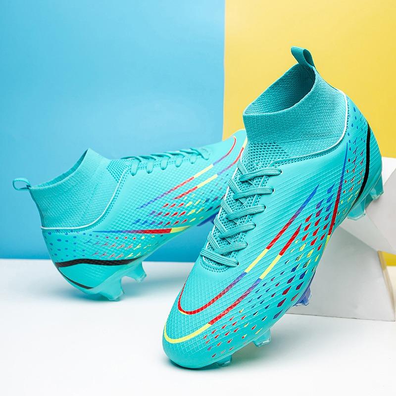 High-top mandarin duck football shoes men's long nail broken nail football shoes women's century cup sports football shoes