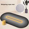 100x50 см Радужный коврик для прыжков со скакалкой, двусторонний противоскользящий силиконовый коврик, противоударный коврик для фитнеса и упражнений, домашний прикроватный ковер