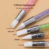 Multifunctional Nail Art Tool: Double-Ended Silicone Pen for Carving, Mixing, Applying Magic Mirror Powder