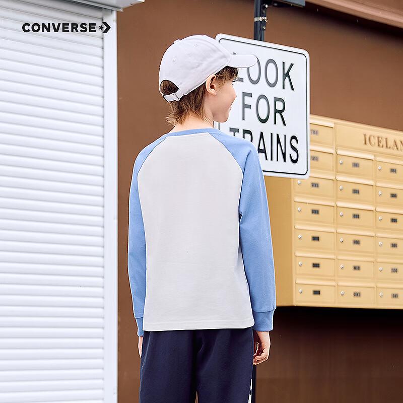 Converse Детская ретро футболка с длинным рукавом и графическим принтом