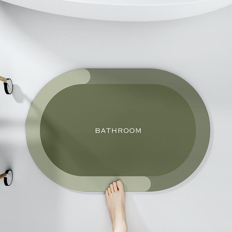 Современные простые тканевые коврики для ванной комнаты, впитывающие воду, нескользящие коврики для ног в дверном проеме ванной комнаты, коврики для туалета