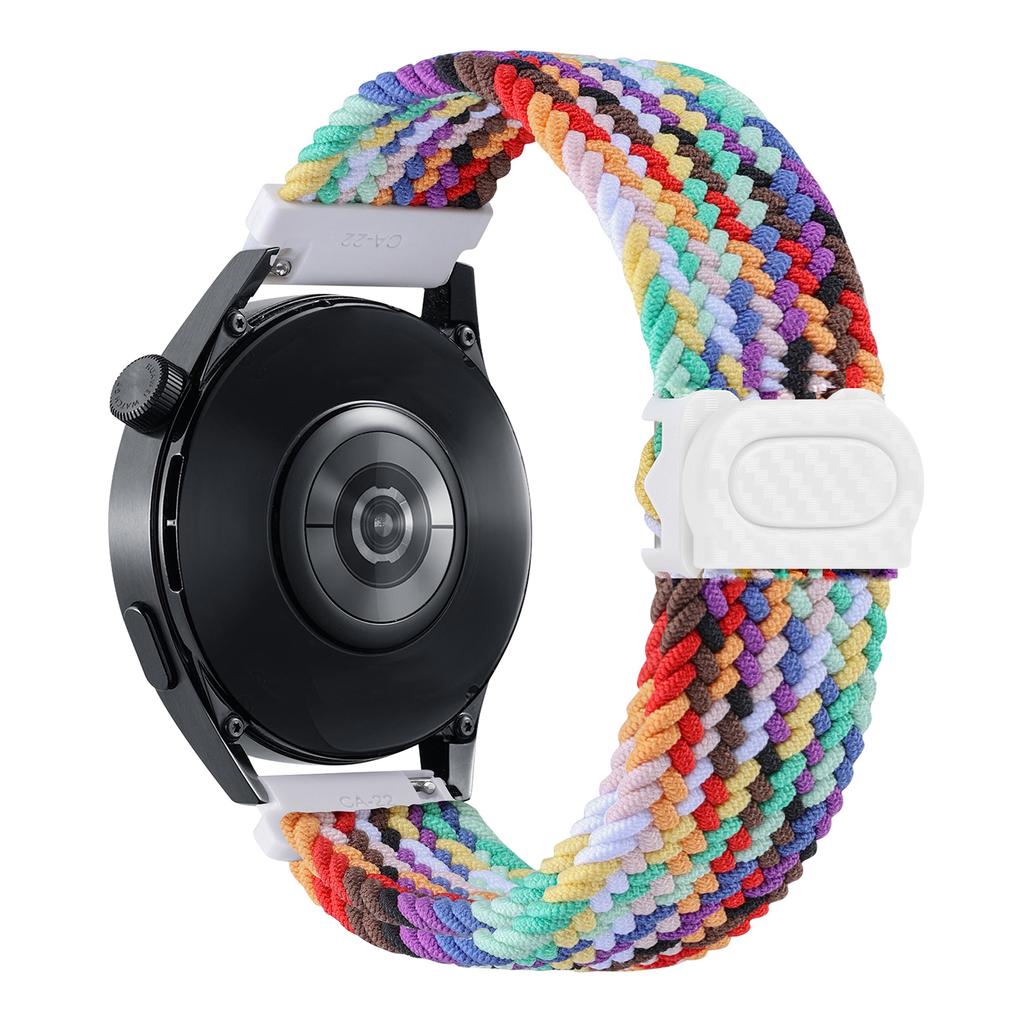 Ремешок для Samsung Galaxy Watch 7 6 4 classic/5 pro/active 2/s3/46 плетеный браслет solo loop для Huawei watch GT2 3 4 20 мм/22 мм